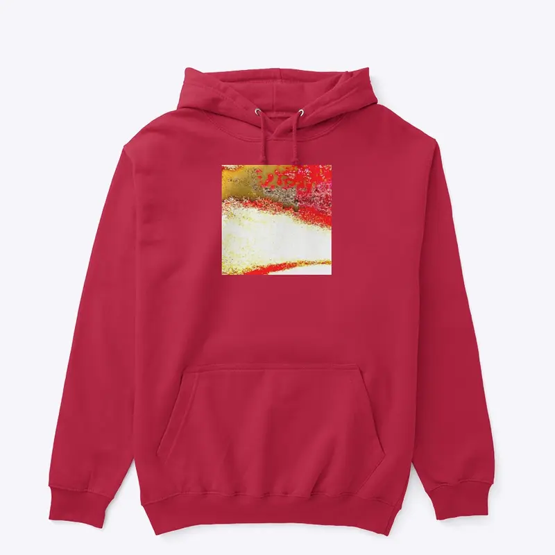 Red glitch hoodie 