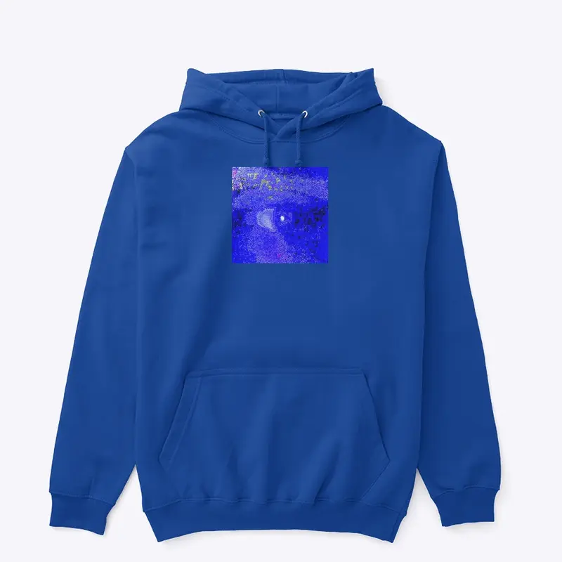 Blue glitch hoodie