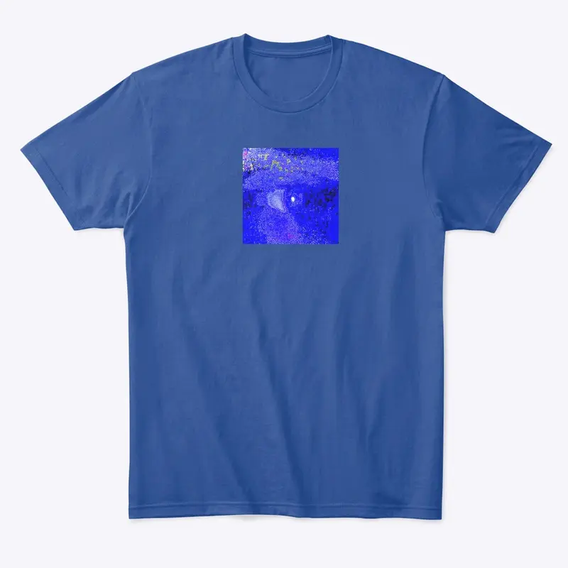 Blue glitched t-shirt 